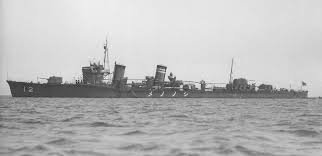 Shinonome, gebombardeerd door de nederlanders in 1941