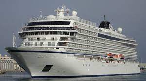 Viking Orion nu in de haven