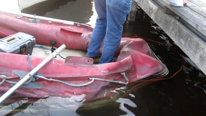 lekke rubberboot