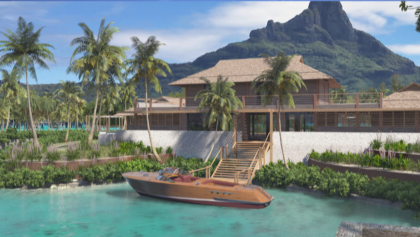 Villa aqua maris. met het aquarium binnen.