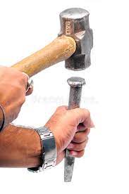 Hamer en beitel als gereedschap