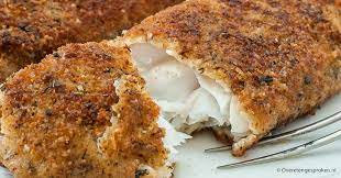 Vis in de panko gebakken