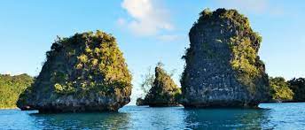 Eilanden zo groot als een tafelblad.