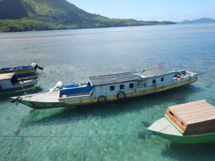 Fishing and ferry boat Malakku