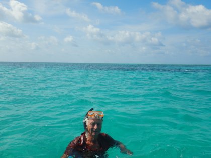 De snorkelaar.