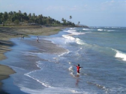 Zwart strand Labuhan Lombok