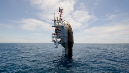 Zinkend schip